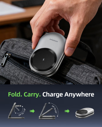 MagStation Fold 3-in-1 Wireless Charger Foldable Design IMWC511GY
